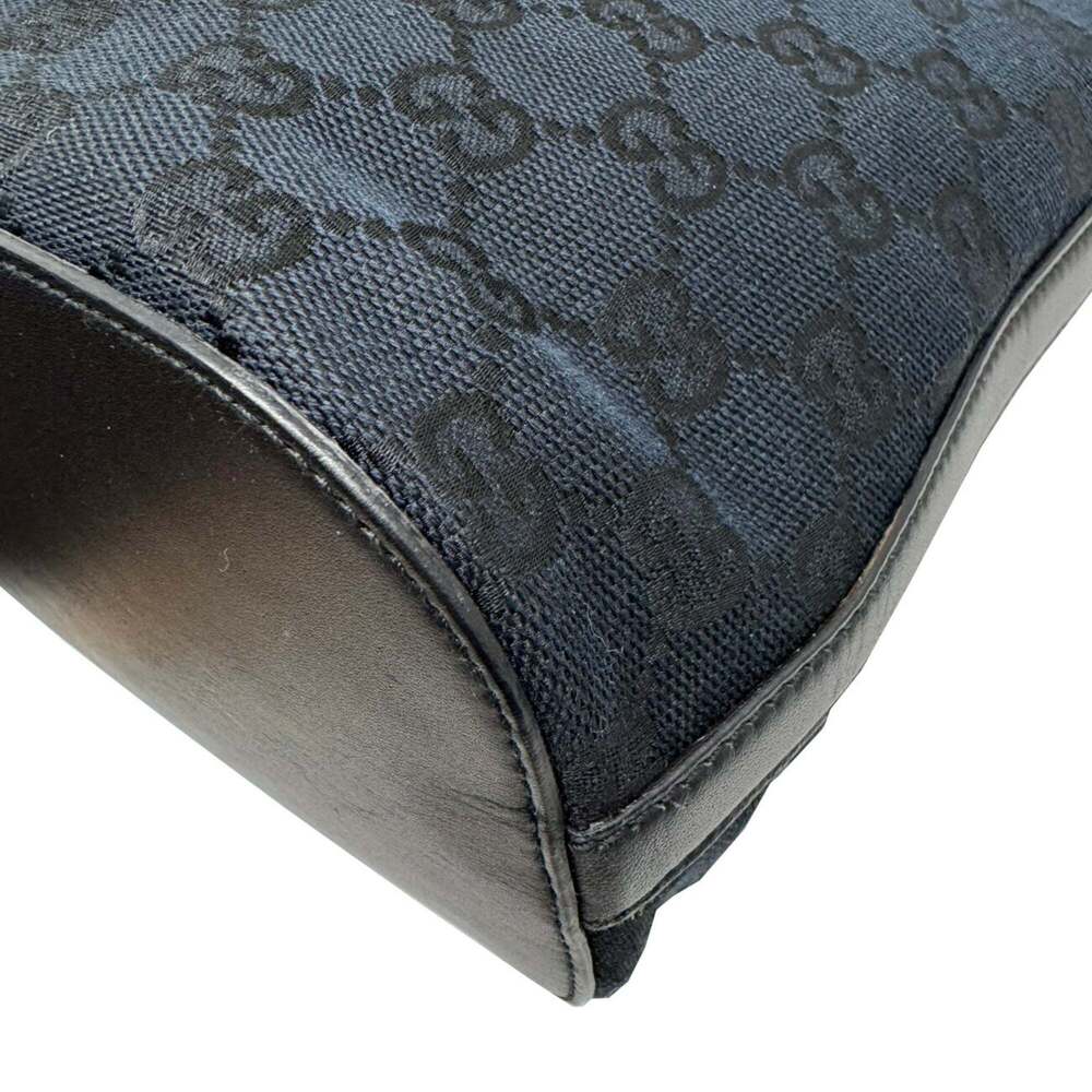 GUCCI Authentic Black Leather Shoulder Bag - Picture 7 of 13
